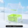 Hanging Parrot Feeder Prevent Scattering Bird Feeding Bowl Multifunction Bird Bath Parakeet Bathtub Bird Cage Accessories