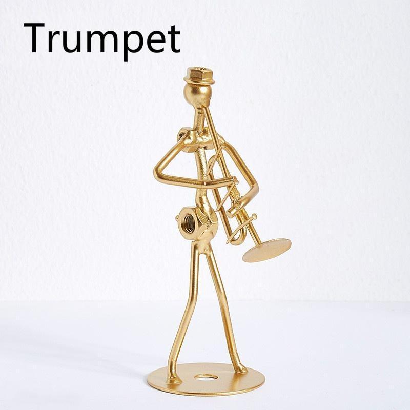 Light Luxury Style Modern Creative Musician Iron Art Decorations Desk Decorations Living Room Home Wine Cabinet Layout Furnishings