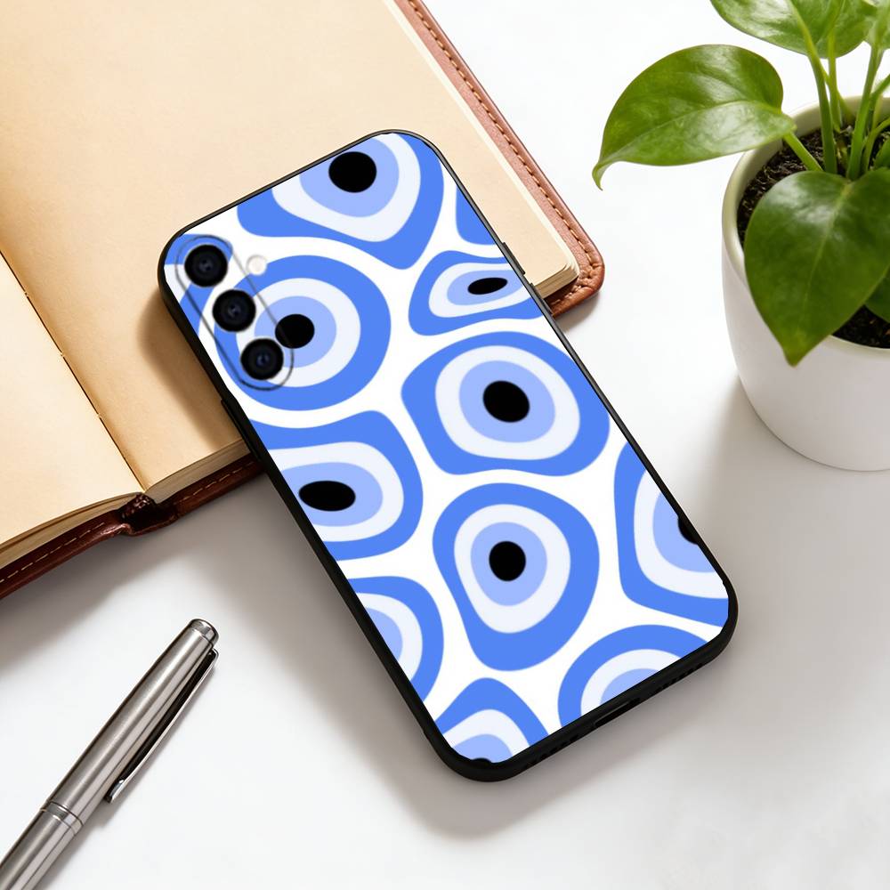 

Чехол для телефона в форме зрачка Черный Силикон Мягкий Для Samsung Galaxy A73,A72,A71,A70,A53,A52,A51 Samsung a71 4g