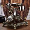 Domácí telefon Vintage telefon Pevný telefon Rotační číselník Starožitný Obývací pokoj Starožitné Rotační Vintage Telefony