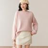 Lekasha Women's Cashmere Loose Fit Short Round Neck Base Layer Top