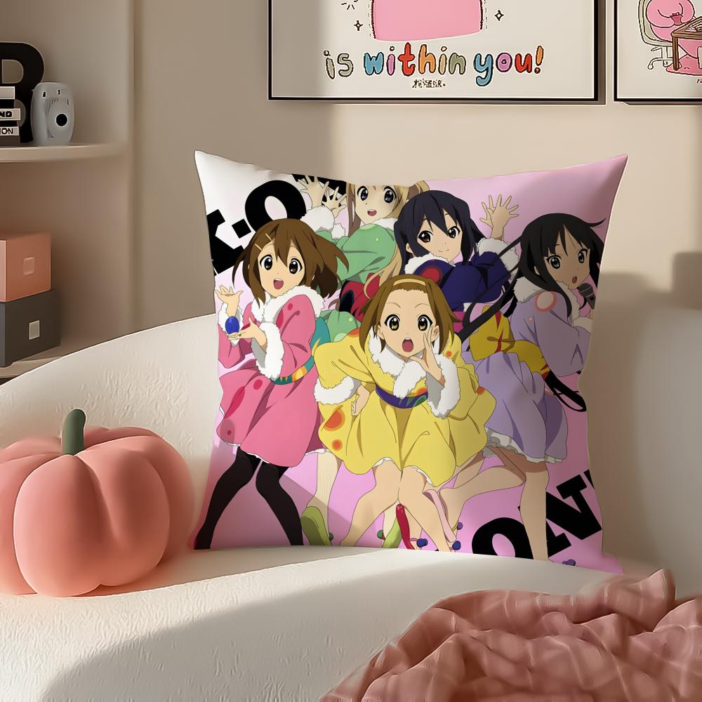 Anime soothing KKOn Cushion Cover Pillowcase Short Plush Invisible zipper Room Sofa Cushion Cover