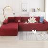 Thicken Plush Sofa Covers Elastic Corner 1/2/3/4/5 Seats Solid Color Couch Cover L-Type Sofa Cover All-Inclusive Protector Cover