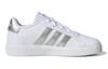 Adidas Grand Court 2.0 Big Kid 'White Matte Silver' GW6506