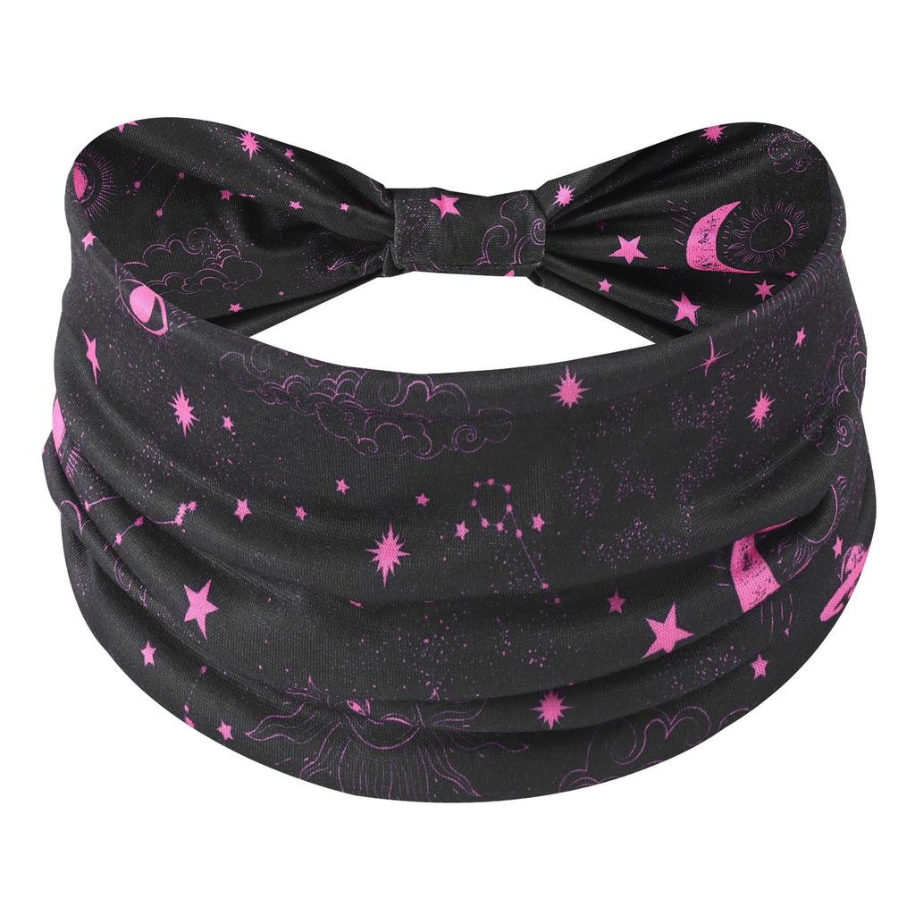 Cross-Border Women's Cotton Yoga Headband - Elastic, Sweat-Absorbing, Fashionable