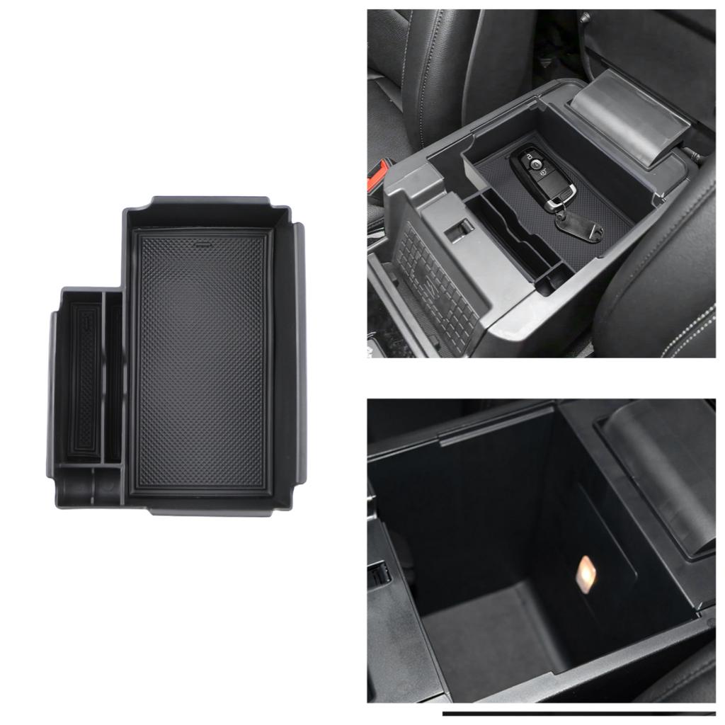Car Central Armrest Storage Box for Ford Explorer 2020 2021 2022 2023 LHD Console Organizer Center Tray Storage Car Accessories