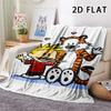 1Pc Calvin and Hobbes Print Flannel Blanket, High quality Comfortable for All Seasons, Home Decor, Warmth and Comfort, Perfect for Christmas Gifts
