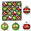 16PCS Plastic Christmas Ball Set 6cm Suspensable Decorative Christmas Tree Balls Multicolor Xmas Ornament Ball Storefront