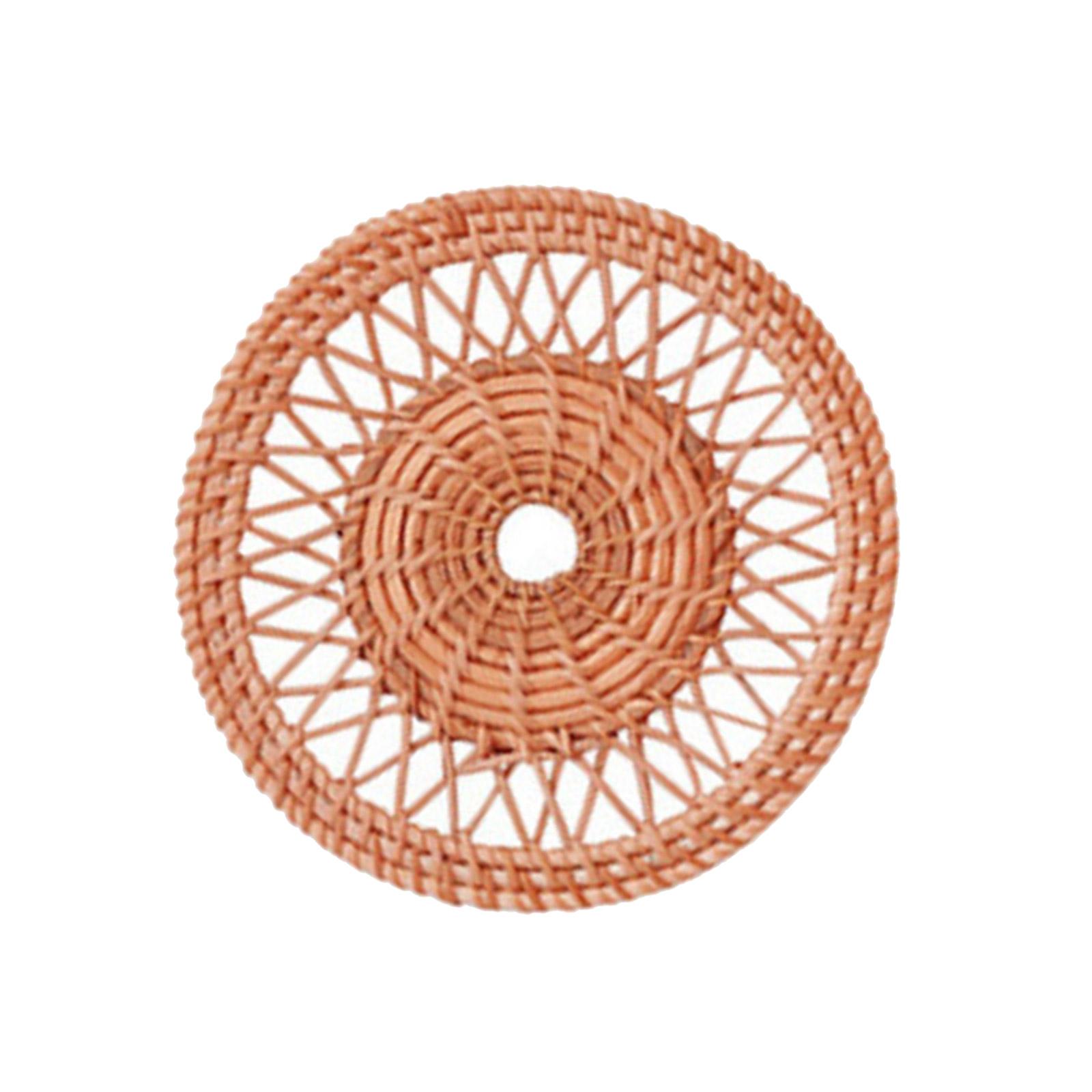 

Скандинавский стиль плетеная вручную ротанговая плоская настенная корзина элегантный подвесной настенный декор украшение для дома орнамент для современного интерьера A