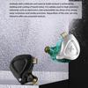 QKZ ZX2 Ear -in -ear Headphones Metal Headphone Cable Control Heavy Bass Headset Mobile Phone Running Headset
