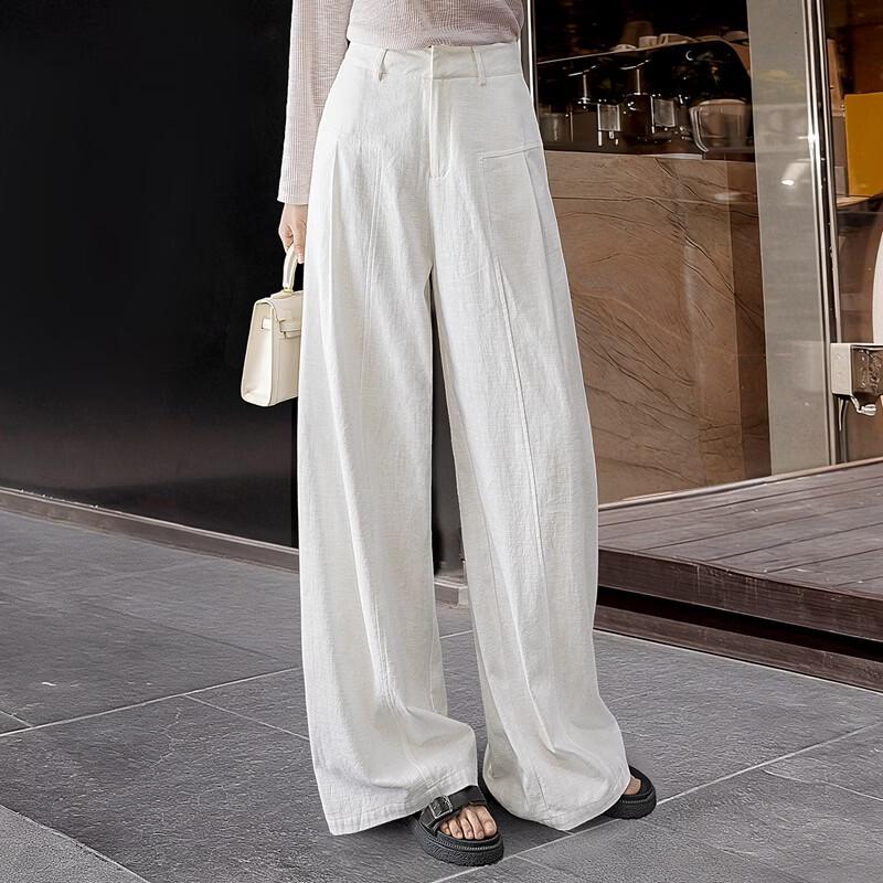 Women's High-Waisted Wide-Leg Casual Pants