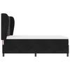 Box Spring Bed with Mattress Black 140 X 200 Cm Velvet