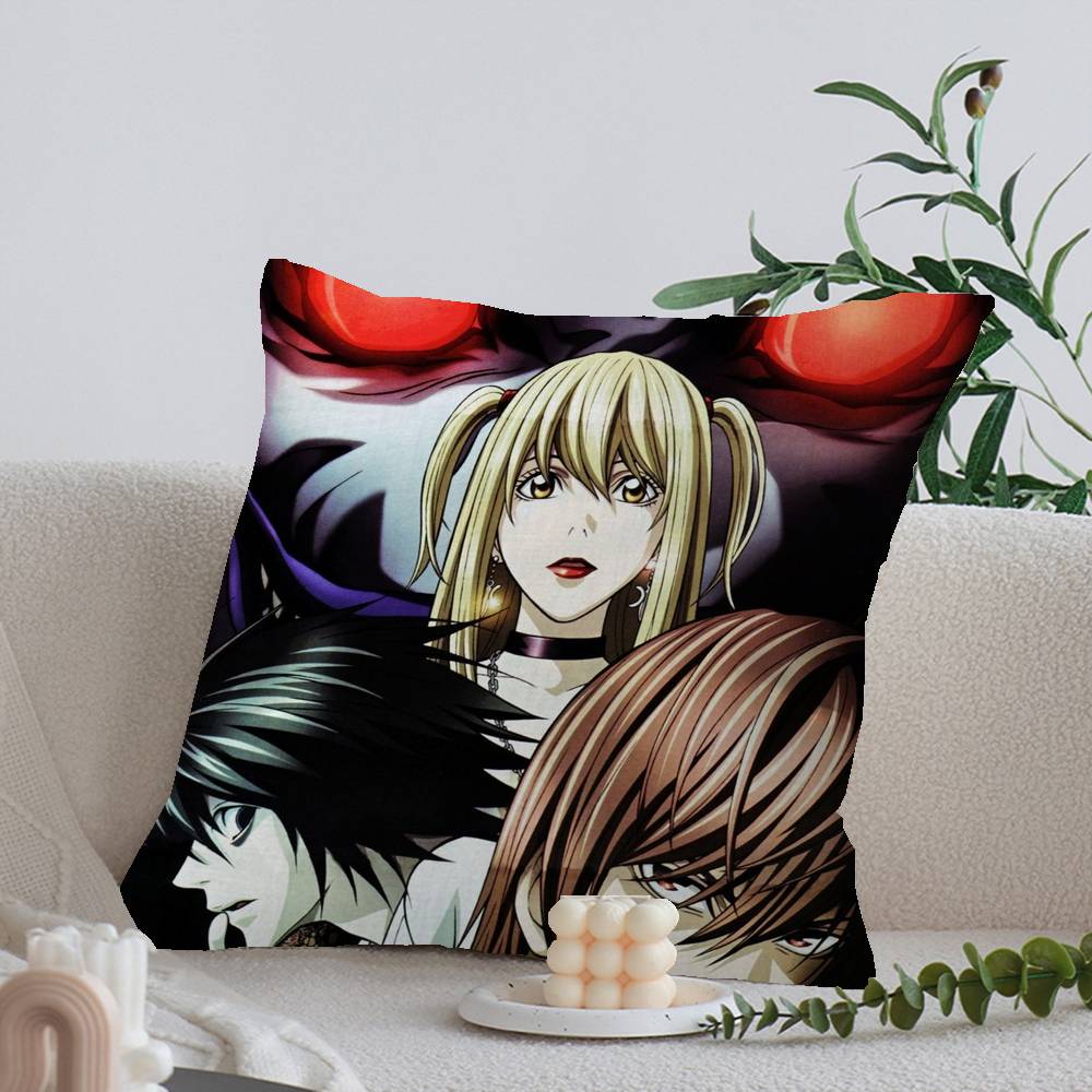 Anime Death Note Stitch Lucky Dragon Pillow Cover Sofa Cushion Cover Home Room Decoration Children Gift