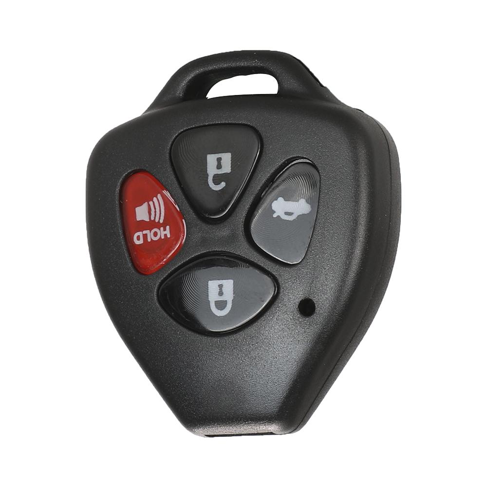 

1Pc Black 2/3/2+1/4 Button Straight Key Case For Toyota Corolla Camry Avensis Reiz RAV4 Crown Avalon Venza Matrix Yaris 4 Button