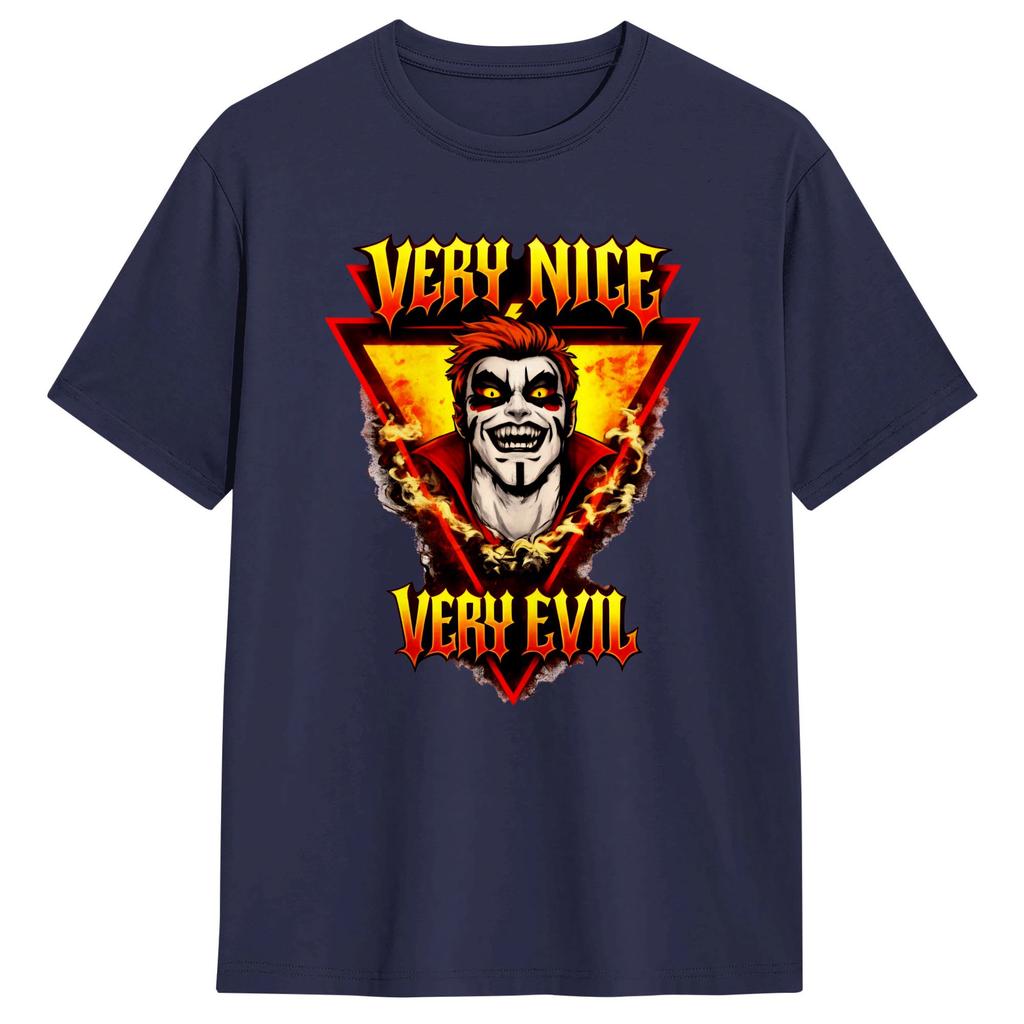Danhausen Sehr Nett Sehr Böse T-Shirt Sommer Baumwoll-T-Shirts Für Herren Neuheit Freizeit-T-Shirt Kurzarm Klassisches Oberteil T-Shirts