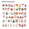 Mixed Colors Christmas Enamel Charms 20/100pcs Bulk Enamel Coating Christmas Tree Pendants DIY Accessories Random Mixed