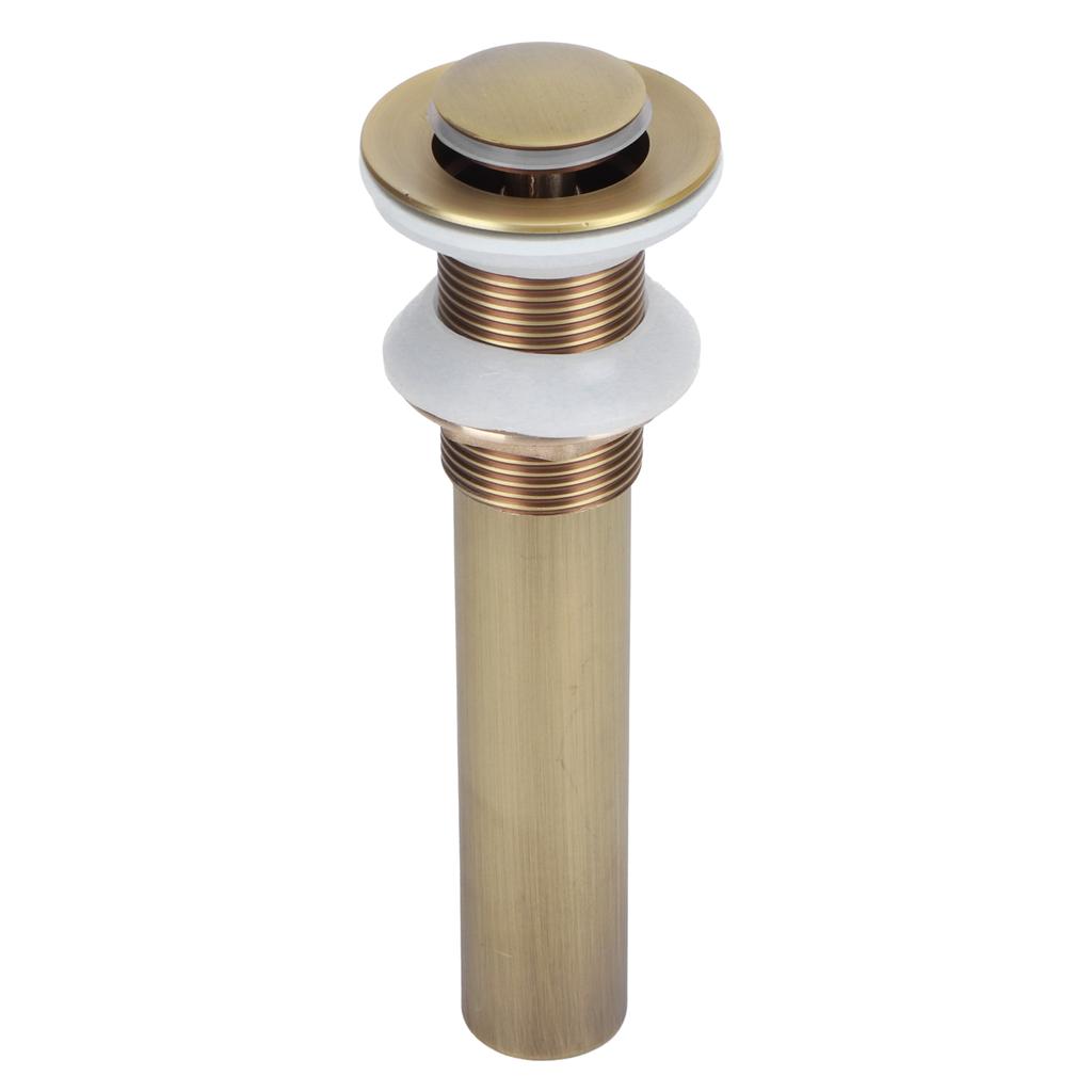 Brass Basin Sink Drain Without Overflow Kitchen Bathroom Draining Stopper Accessorieswithout Hole