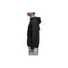 adidas Solid Color Logo Print Long Sleeve Hooded Zip Jacket Men Outerwear Black BR3381