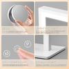 HASIPU Lighted Makeup Actress Tabletop Mirror with 3 Color Lighting Smart Touch White x 30 cm Mirror, Mirror, Light, Modes, Control, 360° Rotation,