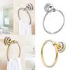 Bath Towel Holder Hand Hanging Hanger Accessories Hotel Round Mount Stainless Steel