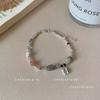 Simple Beaded Coiled Kitten Eating Fish Bracelet Cold Wind Temperament Niche Exquisite Versatile Bracelet