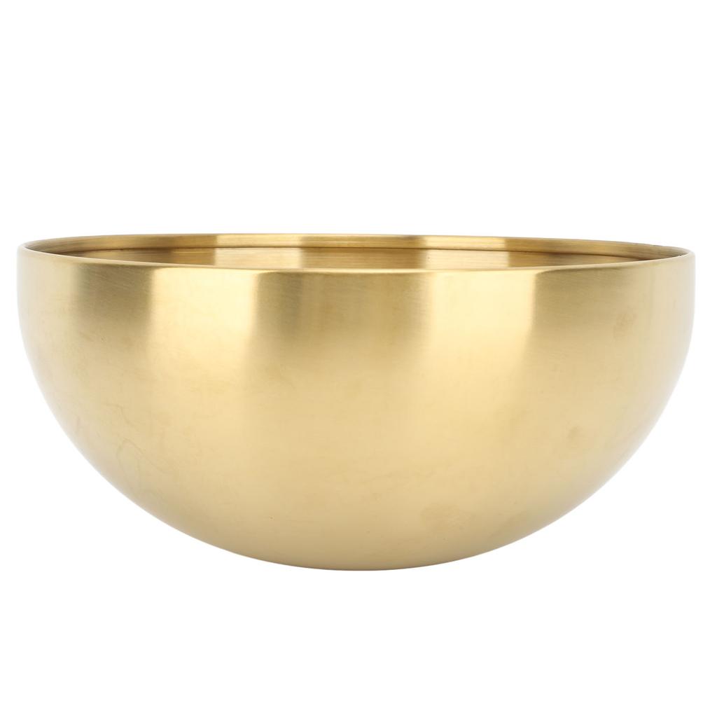 Salad Bowl Stainless Steel Mixing Bowls Double Walled Insulation Dustproof Round Bowl for Home Restaurant Camping