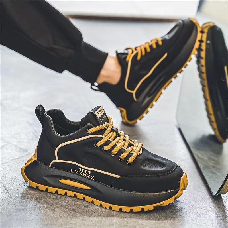 Designer Men Shoes Spring Autumn Comfortable Men's Thick Platform Sneakers Fashion Casual Thick Sole Shoes Sports Trainers Tenis