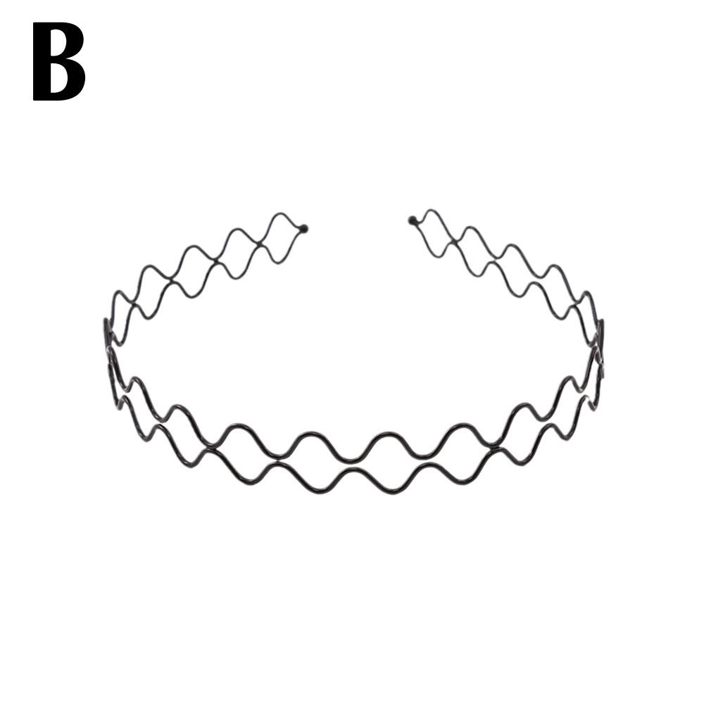 Fashion Wave Hairband for Men Women Korean Hair Hoops Unisex Wavy Hair Head Hoop Band Invisible Hair Clip Hair Accessories 1PCS
