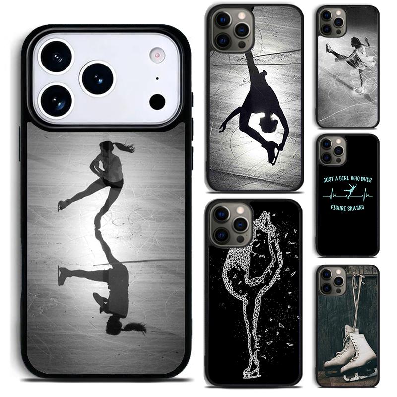 Figure Skating Dance Phone Case for iPhone 17 16 15 Pro Max Air 14 13 12 11 Plus Shockproof Cover