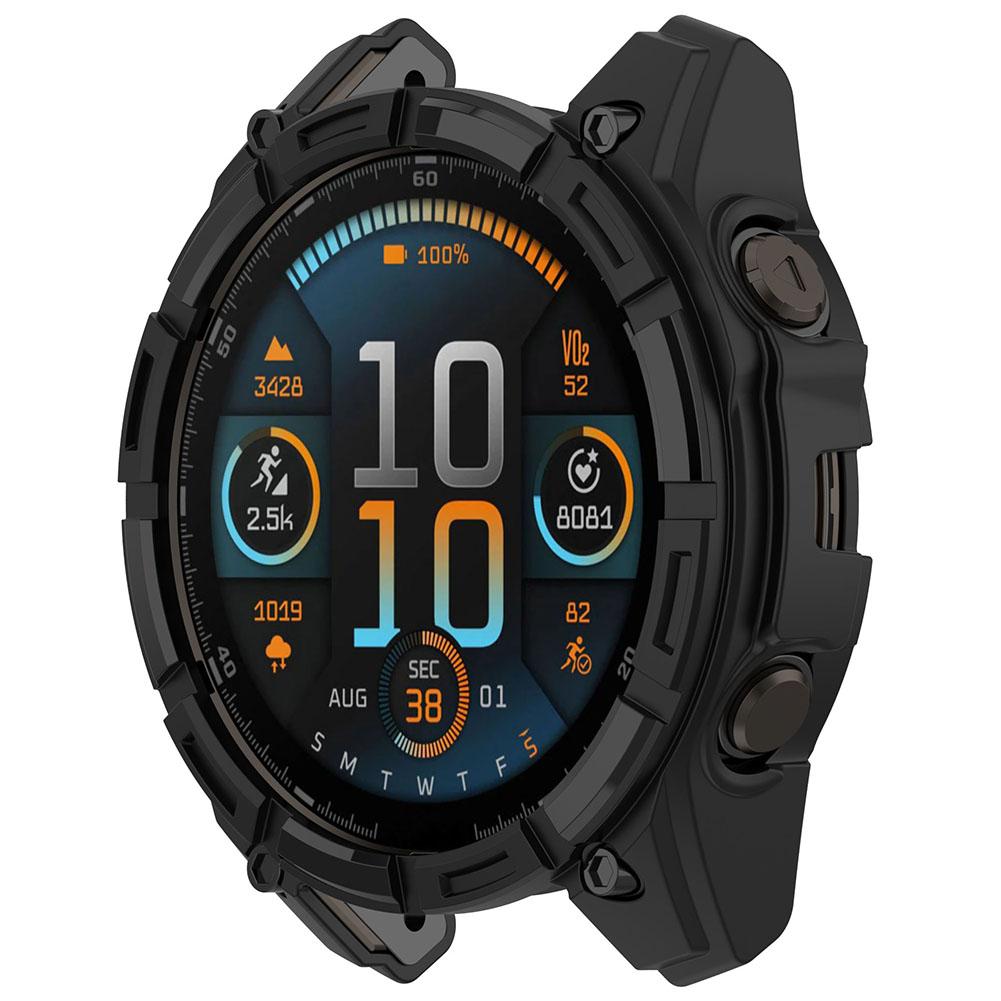 TPU duté pouzdro Hollow Protector Shell Ochranný rámeček proti poškrábání Ochranné pouzdro pro Garmin Enduro 3 Smart Watch Příslušenství