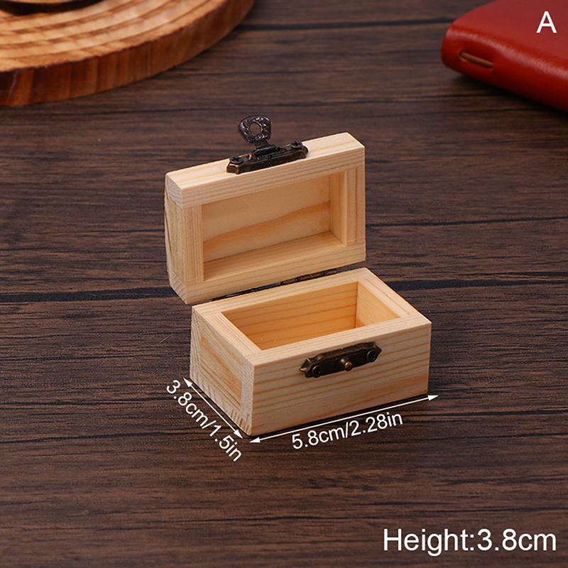 

Необработанный цвет бревна Деревянная коробка для часов Сделай сам Сосновый деревянный сундук для сокровищ с замком-защелкой Откидная крышка Коробка для хранения ювелирных изделий