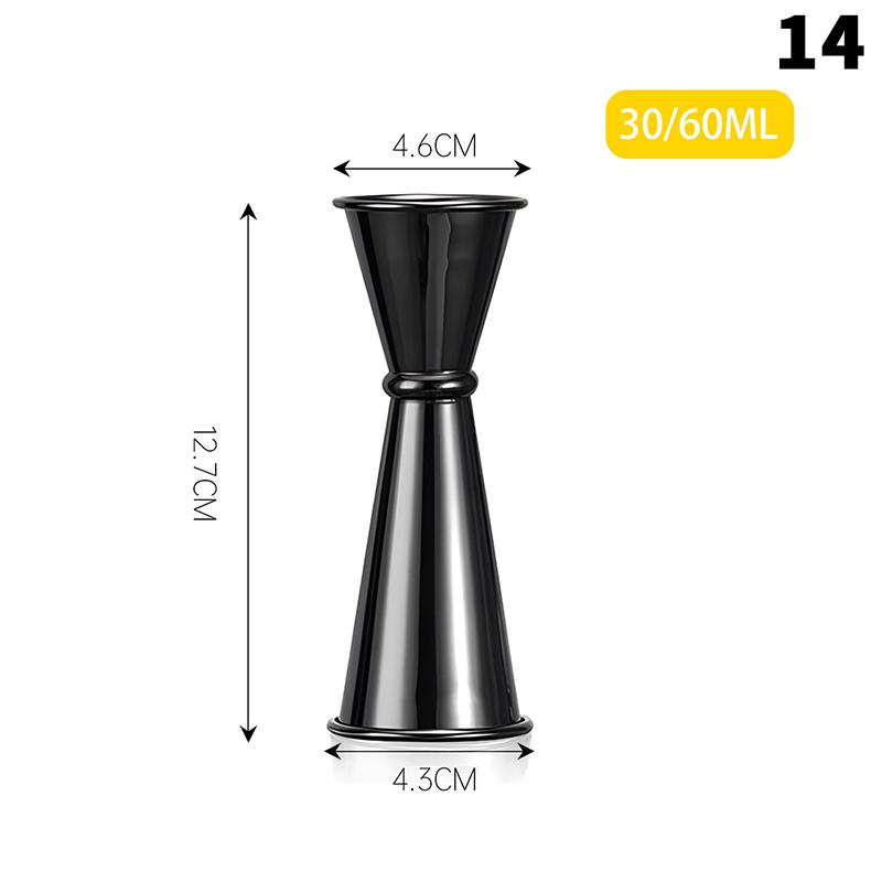1 Pezzo 15/30ml o 30/60ml Bicchiere Dosatore Cocktail in Acciaio Inossidabile Doppia Testa Bicchiere Dosatore Alcolico Bicchiere Misurino Bar Once Articoli per la Cucina