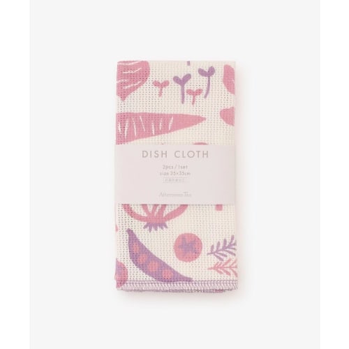 Afternoon Tea LIVING JM66 Vegetable Antibacterial Dishcloth, Pink