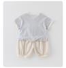 Summer Cartoon Patch Baby T-Shirt & Pants Set