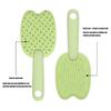 Cat Grooming Brush 2 Pieces Double-Sided Soothing Pet Bathing Supplies Dog Shedding Brush For Home Dormitory Holiday Birthday