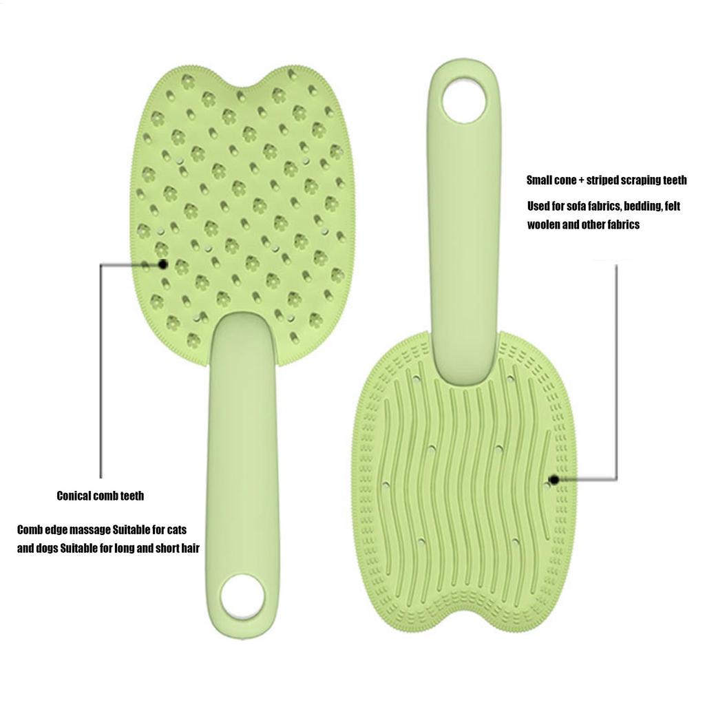 Cat Hair Brush 2 Pieces Massage Soothing Multifunctional Pet Supplies Cat Dematting Comb for Home Dormitory Holiday Birthday