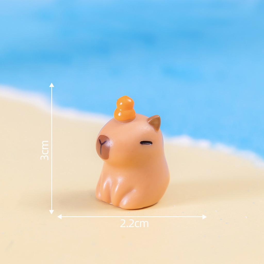 Entzückende Capybara Figur Harz Blind Box Desktop Deko Cartoon Stil