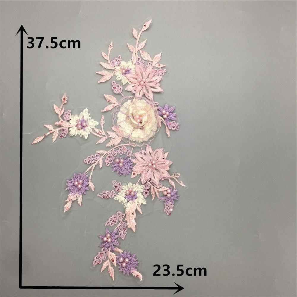 

Фиолетовый I Полиэстер Вышитая Сетка Пряжа Одиночный Цветок Ручная Работа Бусины Просверленные Швейное Кружево Сделай Сам Украшение С Аксессуарами для Одежды Style 2107 (1 piece)