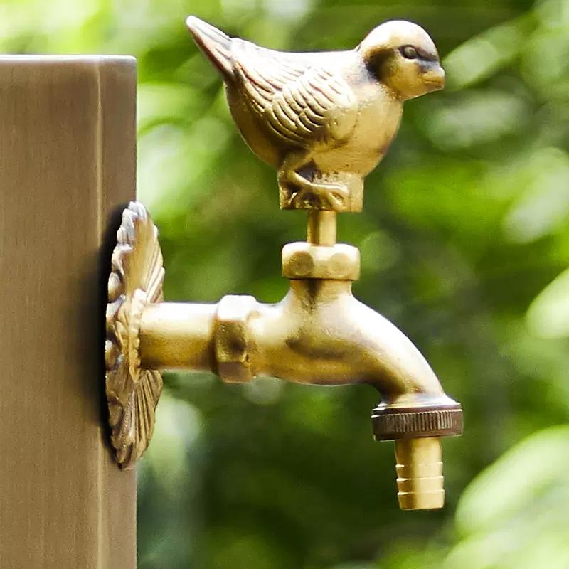 

Garden Faucet Floor Decked Outdoor Faucet Stainless Steel Brass Material Tap Anti Cold Wash Machining Faucet Set