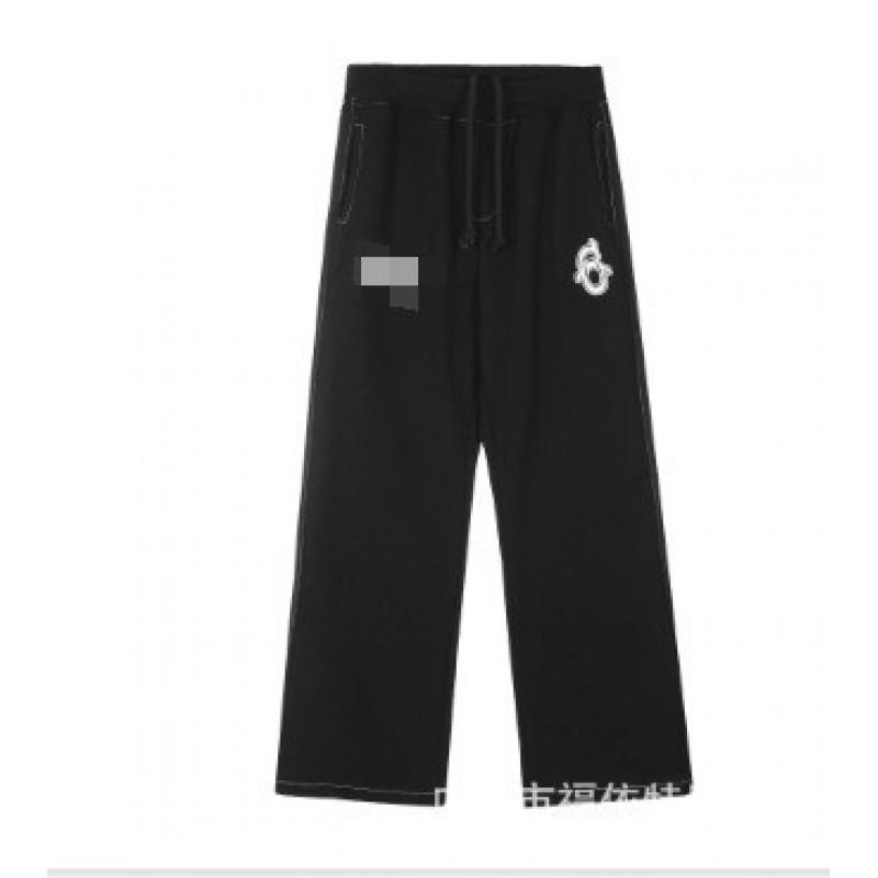 Completo felpa con cappuccio oversize da uomo con stampa di lettere, caldo, fodera in pile, vestibilità larga, streetwear, invernale, casual