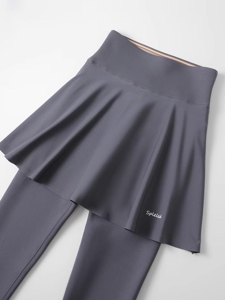 Fleece Leggings Herbst Winter A-Rock Warm Gefälschte Zweiteilige Shark Hosen Frauen Hohe Taille Sport Yoga Nahtlose Leggings