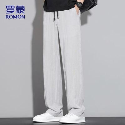 Men's Tencel Linen Ice Silk Casual Pants