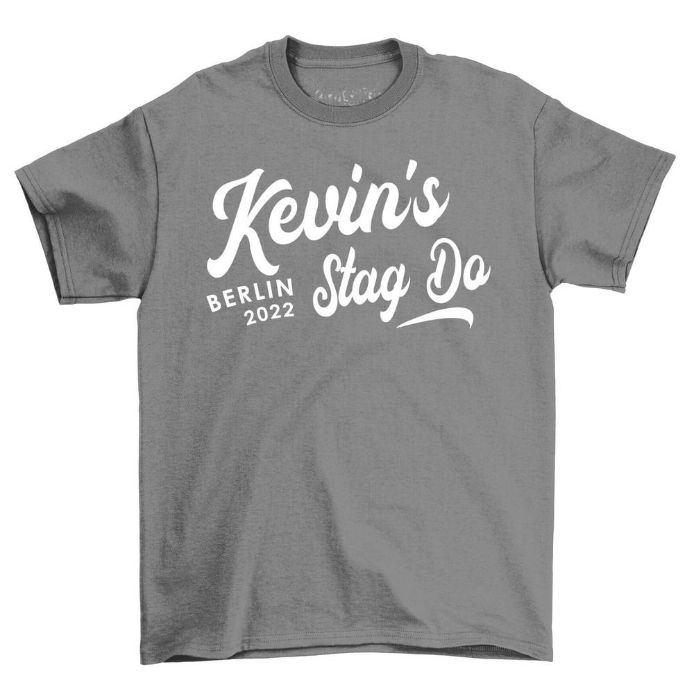 Stag Holiday T-Shirt Personalized Stag Do Party Tshirts for Men Wedding Groom