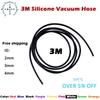 10 Feet 3m Length Silicone Vacuum Coupler Hose Flexible Turbo Coolant Pipe 3 Meter ID 2mm 3mm 4mm 1PC Black Blue Red Pink Purple