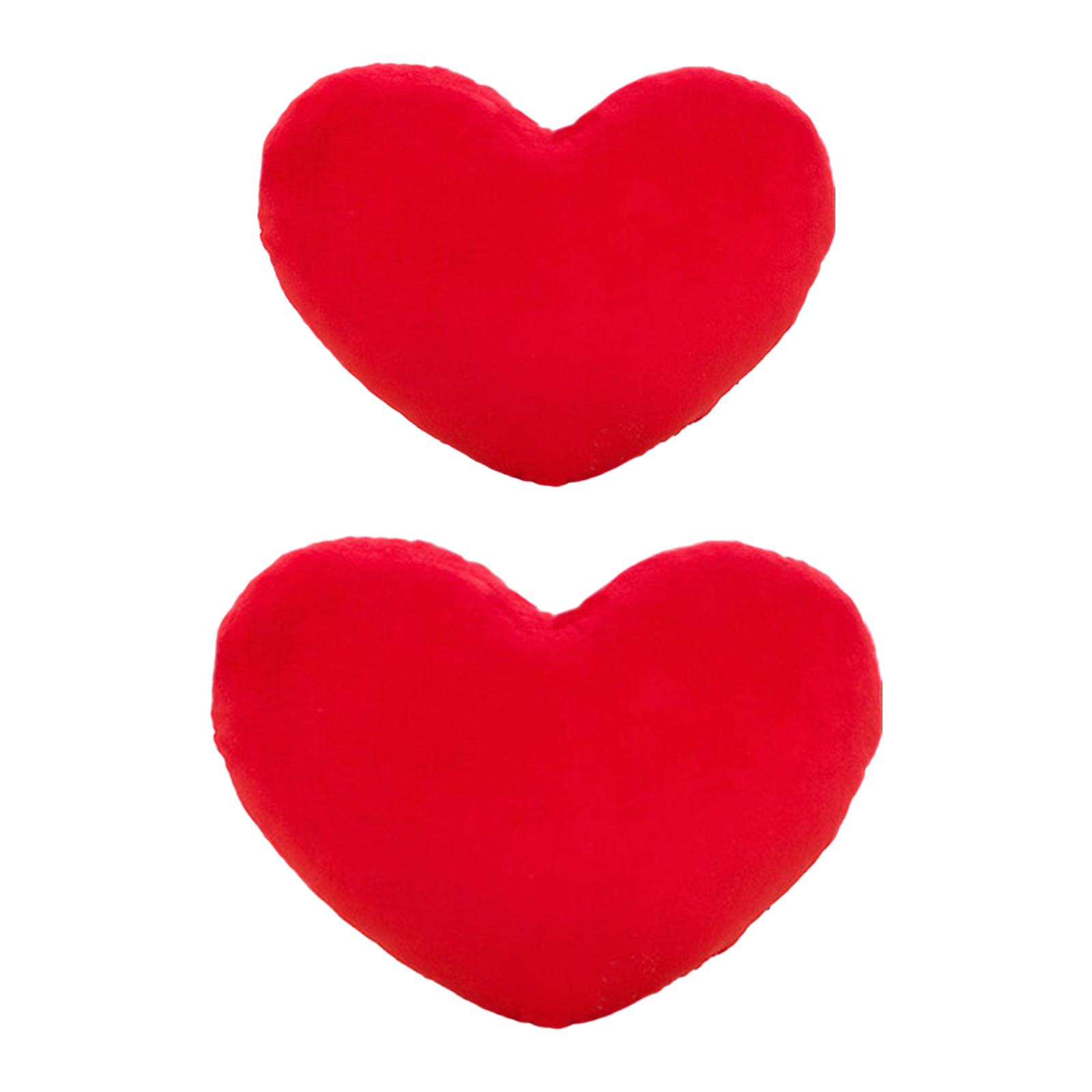 Heart Shaped Pillow Decorative Throw Pillow Romantic Red Plush Cushion Valentine Pillows for Garden Outdoor Kitchens Kids Male 30cm