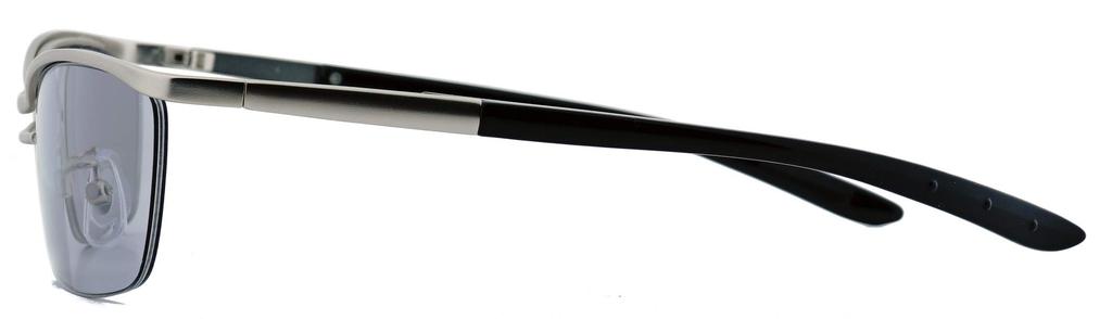 FEEL LIFE EYE WEAR Fashion Metal and Nylon UV Case Stylish FI2002 Matte x Light Men's Sunglasses, Frame, Protection, Included, (Silver Smoke)