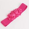 Belt Elastic Double-flower Fabric Wide Elastic Waist Belt for Party
