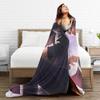 Love and Deep Space Flannel Blanket Girl  Super Soft Throw Blanket Winter Chair Bedspread Sofa Bed Cover