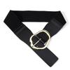 Adjustable Tying Pin Buckle Belt Elastic Leather Belt Women Waistband Belt  Dresses Accessory