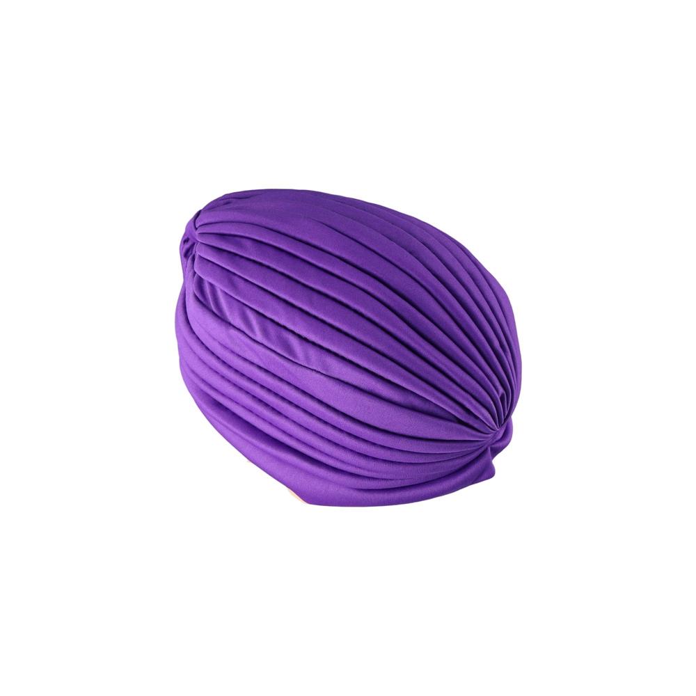 Solid Color Elastic Head Wraps Indian Women Headbands Muslim Hat Headscarf Muslim Cap Turban Hats